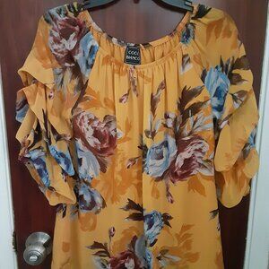 Floral Coco Bianco Blouse Size M